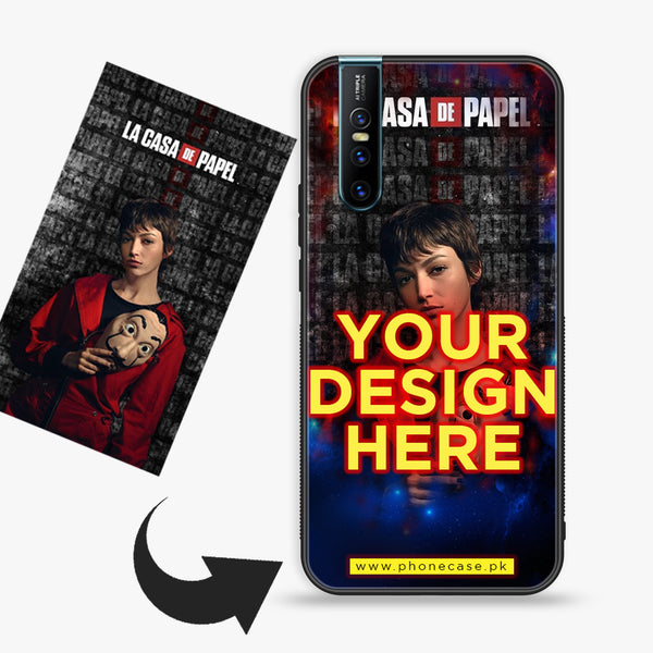 Vivo V15 - Customize your own - Premium Metal Printed soft Bumper shock Proof Case