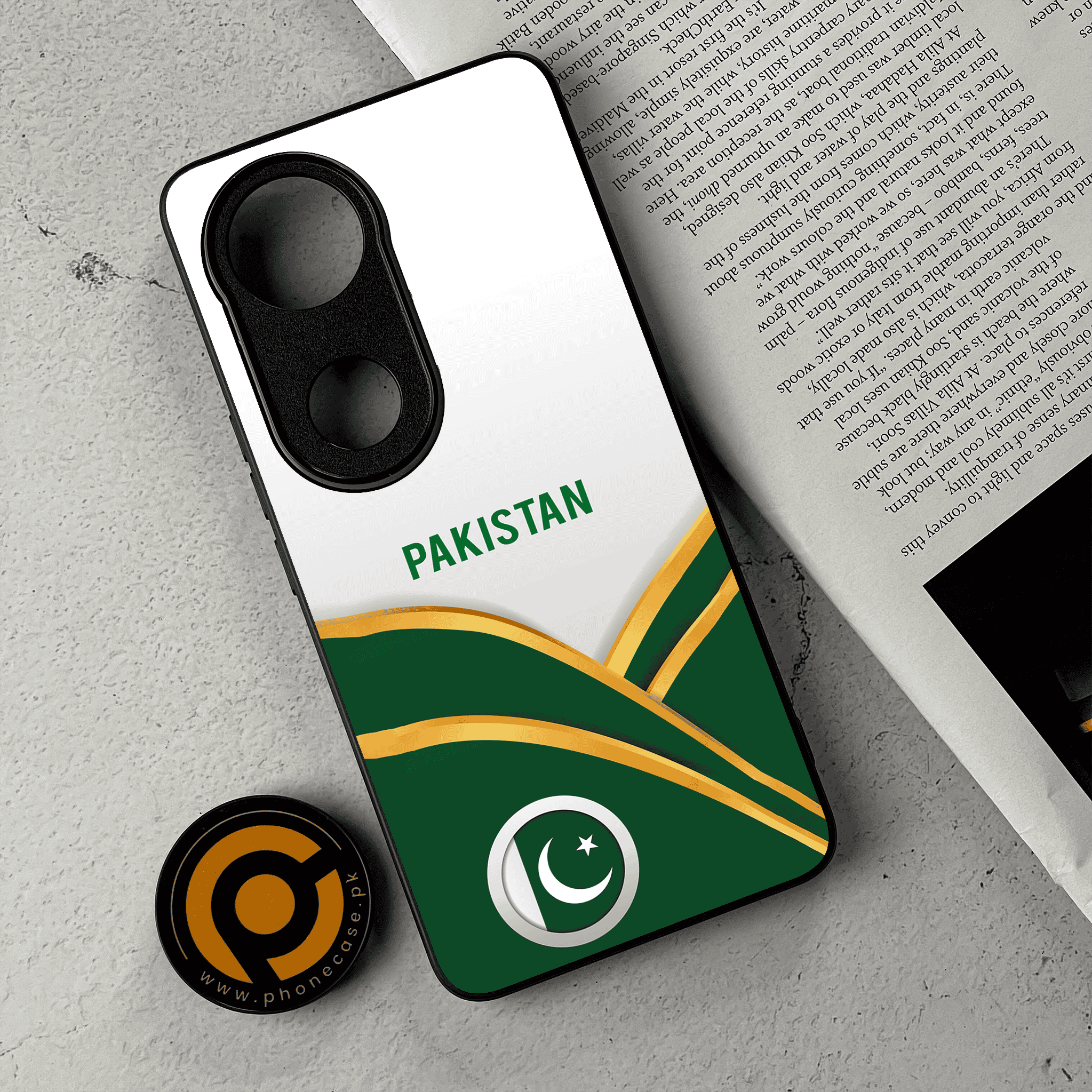 Vivo V50 -  Pakistani Flag Series  - Premium Metal Printed Soft Bumper Shockproof Case