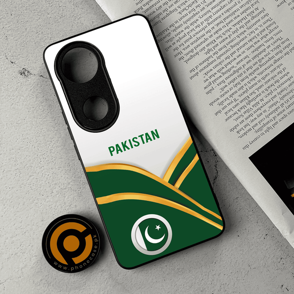 Vivo V50 -  Pakistani Flag Series  - Premium Metal Printed Soft Bumper Shockproof Case