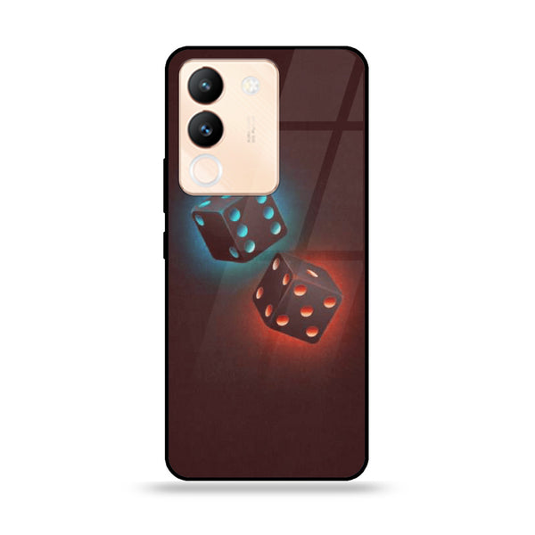 Vivo V29e  - Black art Design 4  - Premium Metal Printed soft Bumper shock Proof Case  CS-32086