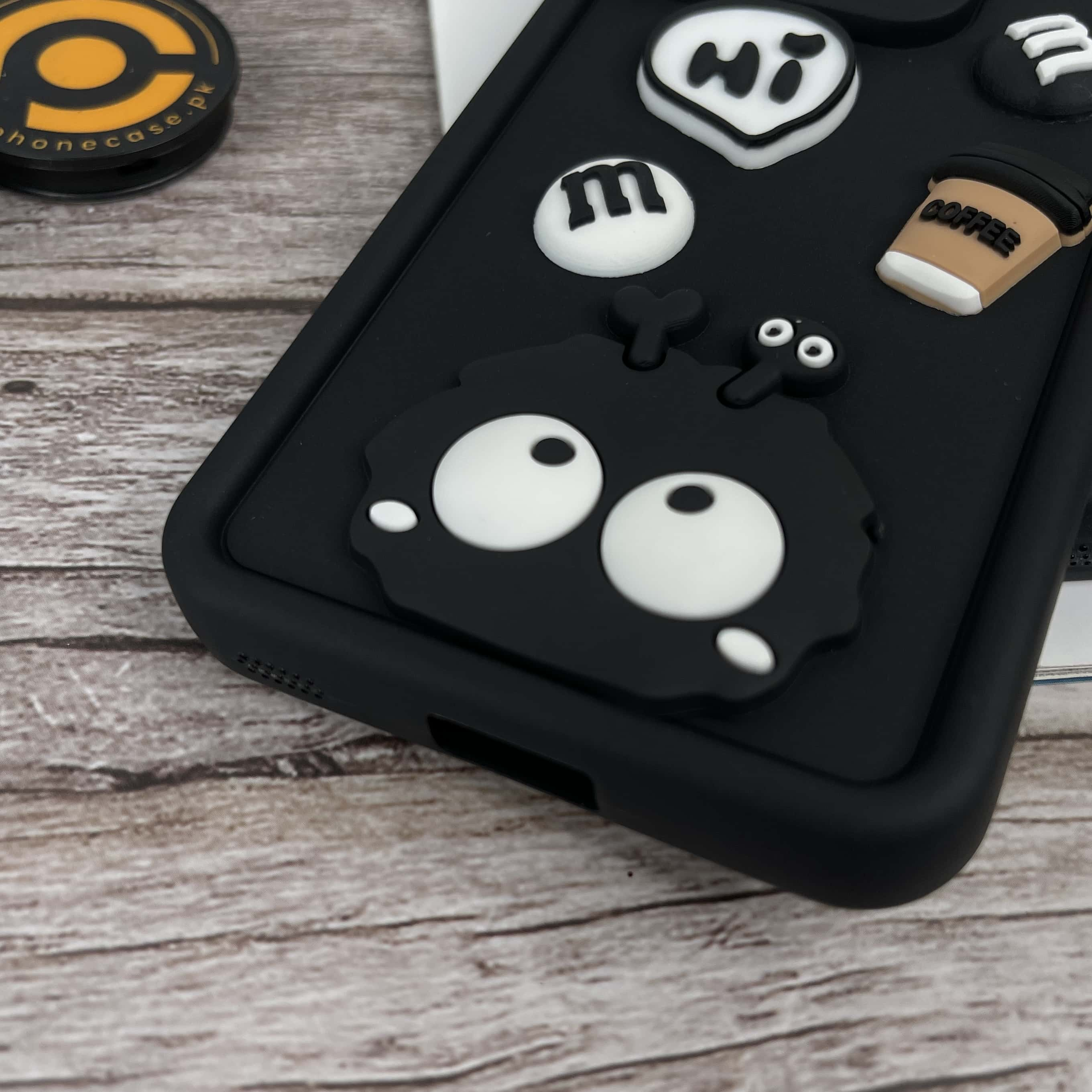 Vivo V30 Cute 3D Briquette m&m icons Liquid silicon Case