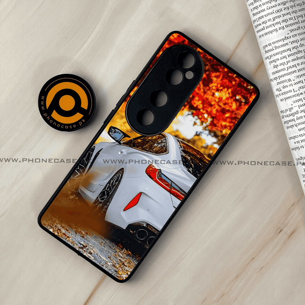 Vivo V40 - Car Premium Glossy - Premium Metal Printed soft Bumper shock Proof Case CS-33464