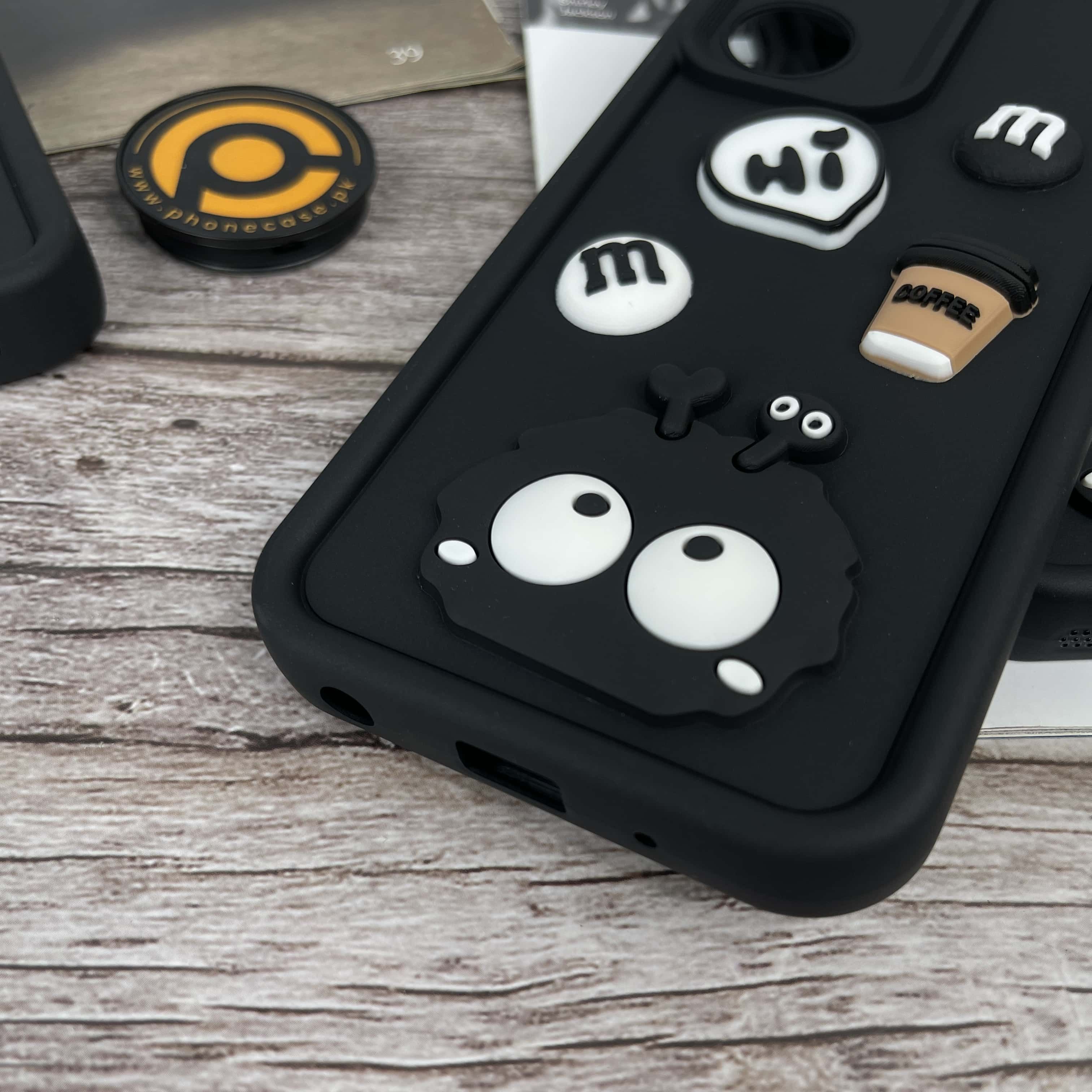 Vivo Y03/Y18 - Cute 3D Briquette m&m icons Liquid silicon Case