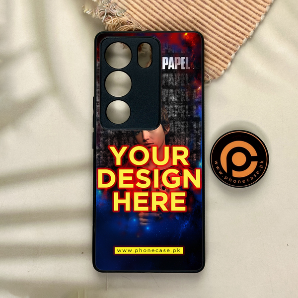 Vivo V29 - Customize your own - Premium Metal Printed soft Bumper shock Proof Case