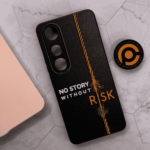Vivo V50 Lite - The Risk Taker - Premium Metal Printed soft Bumper shock Proof Case
