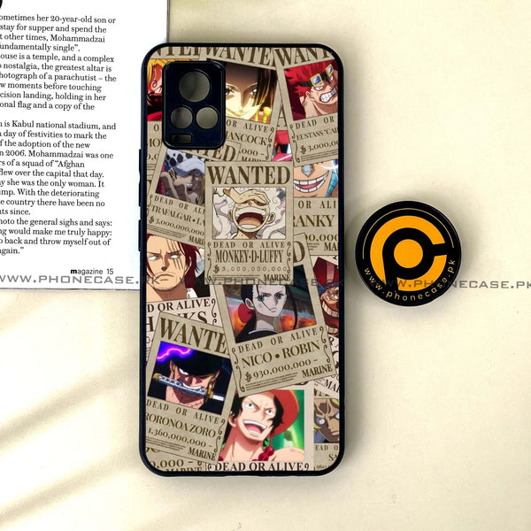 Vivo V20 - Wanted Anime - Premium Printed Glass soft Bumper Shock Proof Case