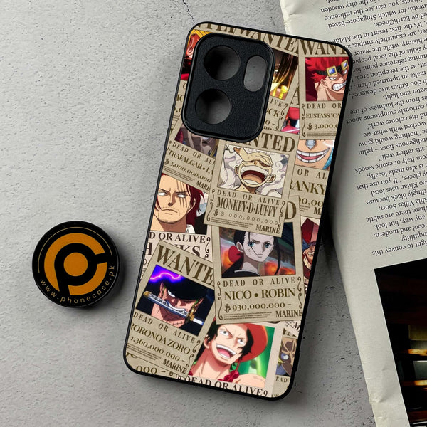 Oppo Reno 13F - Wanted Anime - Premium Metal Printed Soft Bumper Shockproof Case