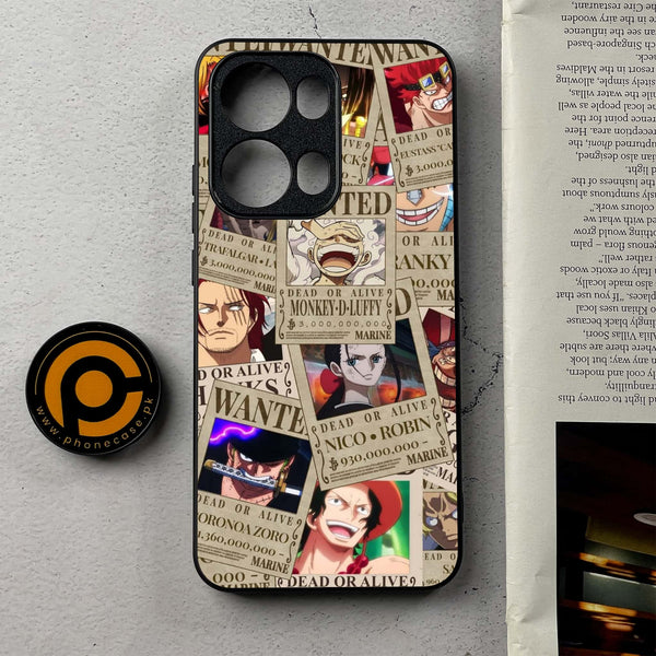 Oppo Reno 13 Pro - Wanted Anime - Premium Metal Printed Soft Bumper Shockproof Case