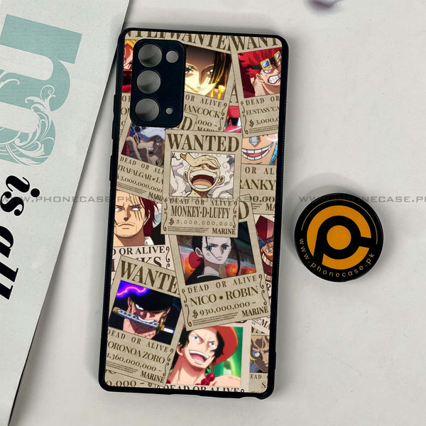 Samsung Galaxy Note 20 - Wanted Anime - Premium Printed Glass soft Bumper Shock Proof Case CS-12190