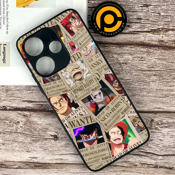 Xiaomi Redmi 13 - Wanted Anime -  Premium Printed Metal soft Bumper shock Proof Case CS-34815