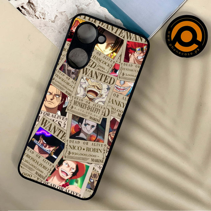 Vivo Y18 - Wanted Anime -  Premium Printed Metal soft Bumper shock Proof Case
