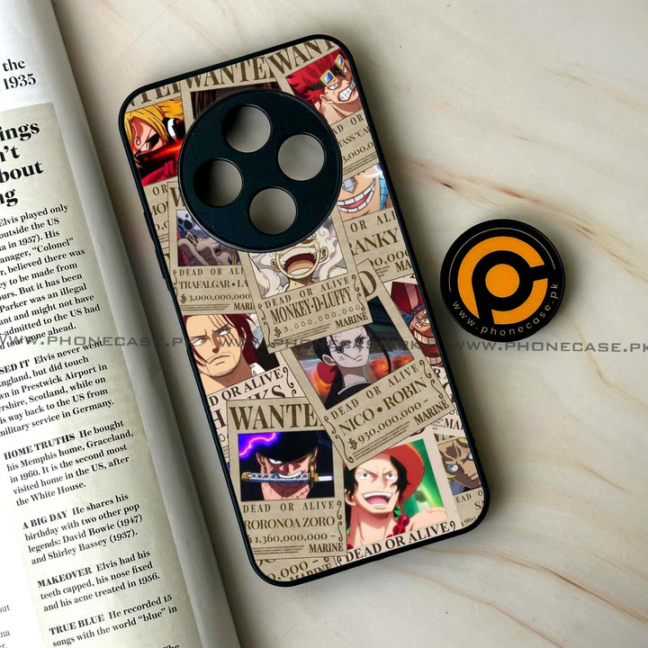 Tecno Spark 30C - Wanted Anime - Premium Printed Glass soft Bumper Shock Proof Case