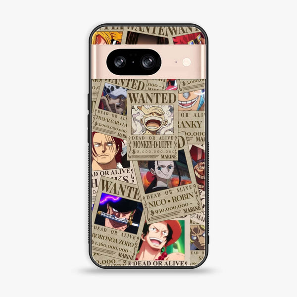 Google Pixel 8 - Wanted Anime - Premium Printed Glass soft Bumper Shock Proof Case