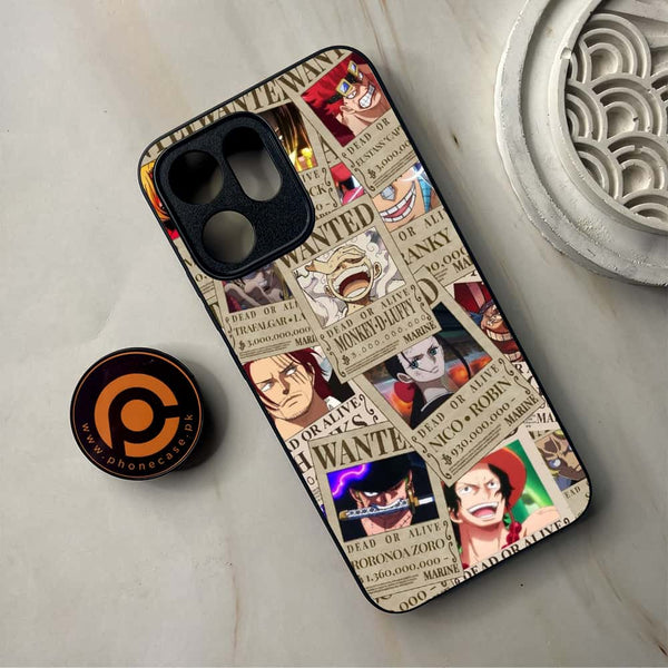 Oppo Reno 14F - Wanted Anime - Premium Metal Printed Soft Bumper Shockproof Case
