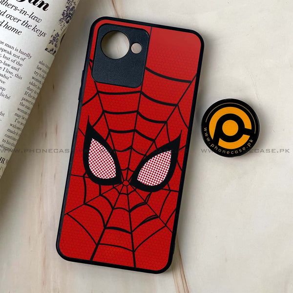 Realme C30 - Web of Heroism - Premium Printed Glass soft Bumper Shock Proof Case