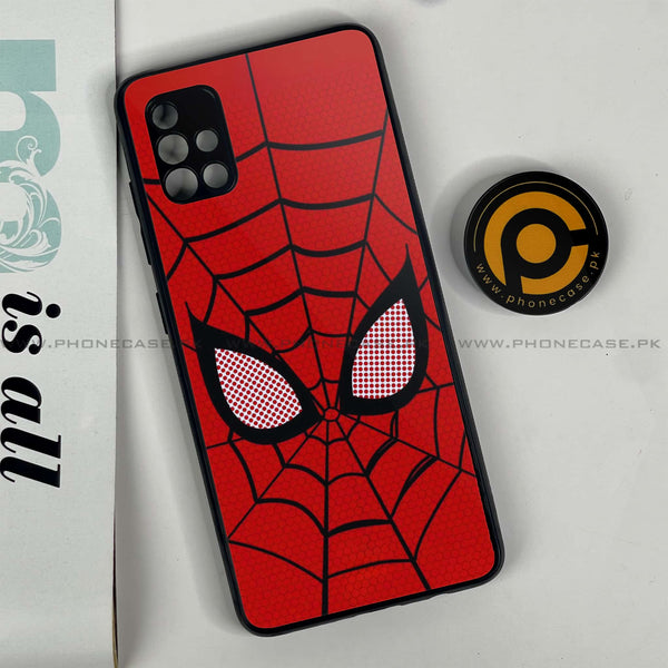 Samsung Galaxy A51 - Web of Heroism - Premium Printed Glass soft Bumper Shock Proof Case