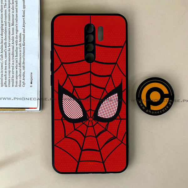 Xiaomi Redmi 9 - Web of Heroism - Premium Printed Glass soft Bumper Shock Proof Case