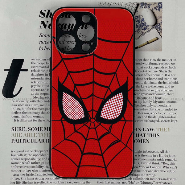 iPhone 15 Pro Max - Web of Heroism - Premium Printed Glass soft Bumper shock Proof Case