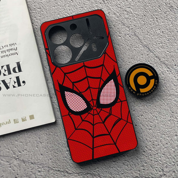 Tecno Pova 6 Pro - Web of Heroism - Premium Metal  Printed soft Bumper shock Proof Case