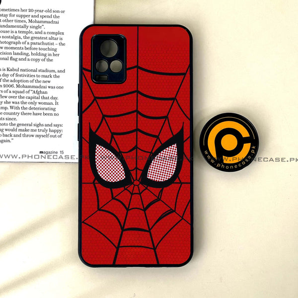 Vivo V20 - Web of Heroism - Premium Printed Glass soft Bumper Shock Proof Case