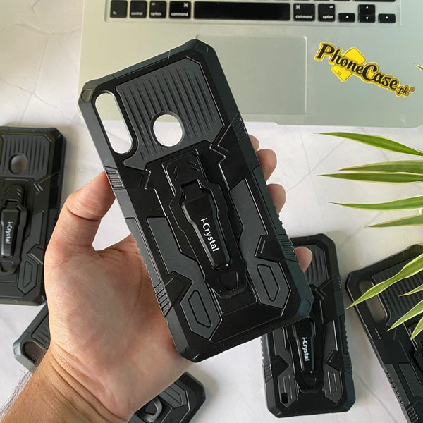 Galaxy A20s iCrystal Branded Military Army Grade Hybrid shock Proof Case