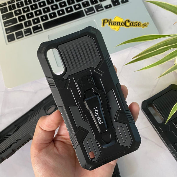 Galaxy A01 iCrystal Branded Military Army Grade Hybrid shock Proof Case