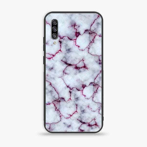 Galaxy A50/ A50s/ A30s - White Marble Series - Premium Printed Glass soft Bumper shock Proof Case