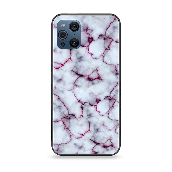 Oppo Find X3 - White Series - Premium Printed Glass soft Bumper shock Proof Case