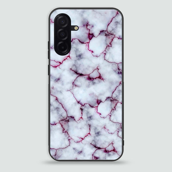 Samsung Galaxy A26 - White Marble series - Premium Printed Glass soft Bumper shock Proof Case