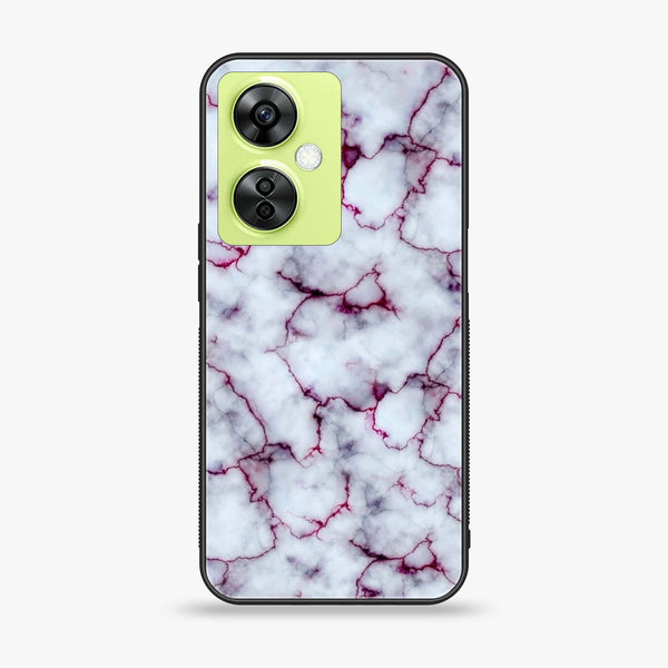 OnePlus Nord CE 3 Lite - White Marble Series - Premium Printed soft Bumper shock Proof Case