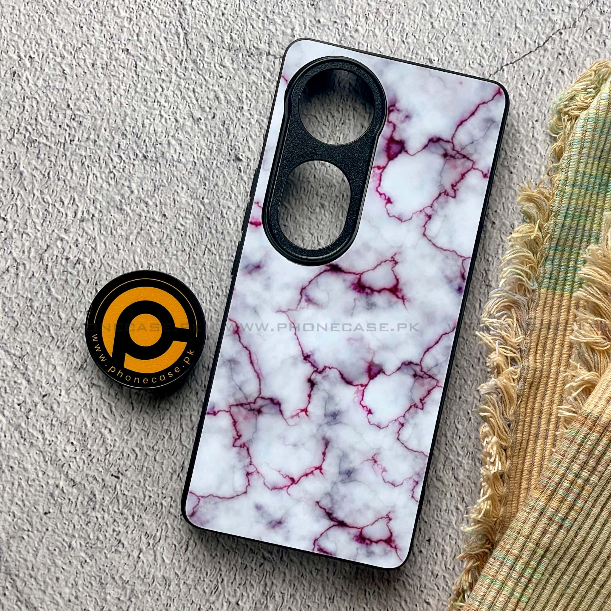 Vivo S19 Pro - White Marble series - Premium Metal Printed soft Bumper shock Proof Case
