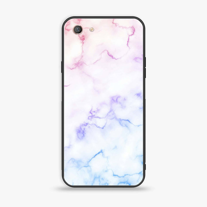 Oppo A71 (2018) - White Marble Design 2 - Premium Printed Glass soft Bumper shock Proof Case CS-37525
