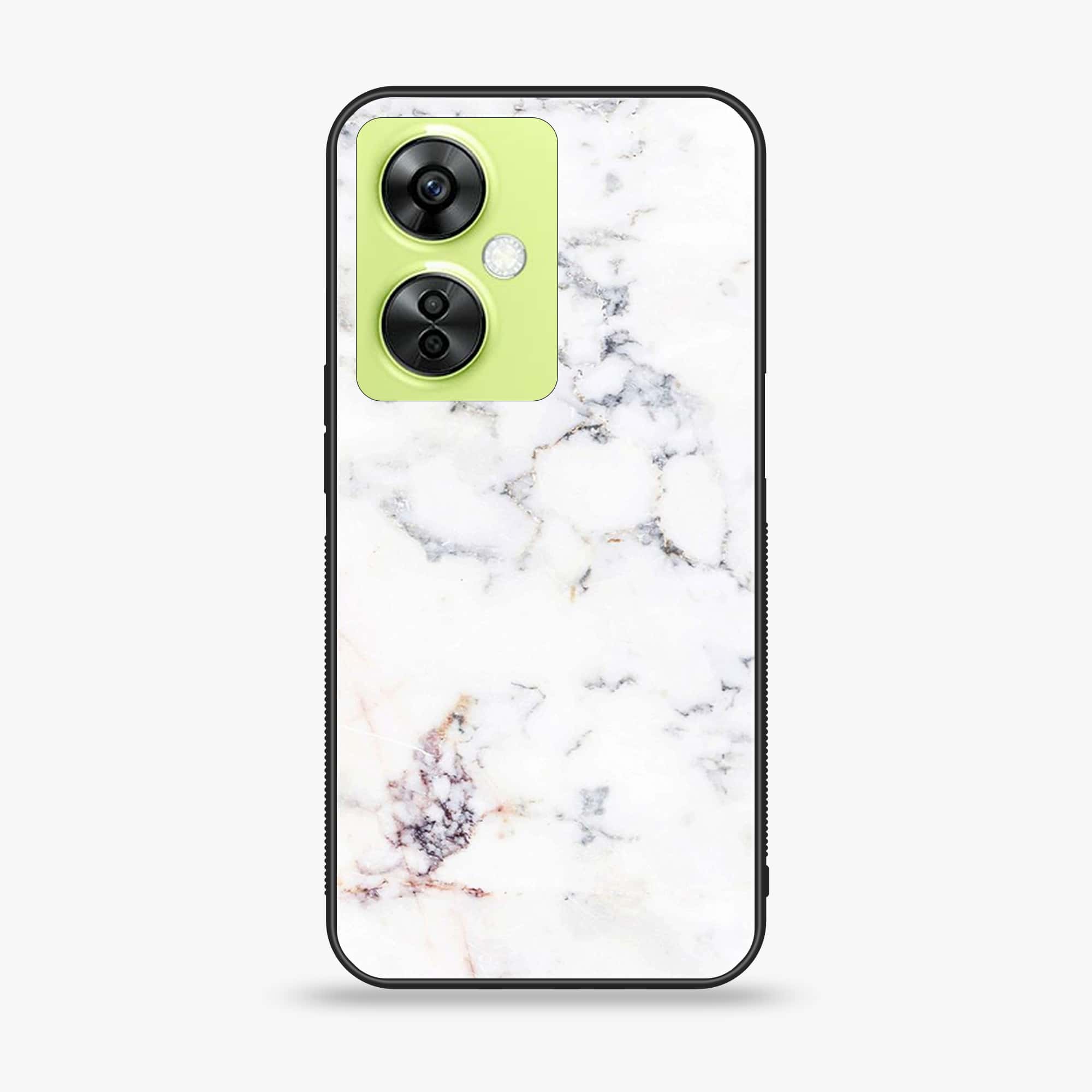OnePlus Nord CE 3 Lite - White Marble Series - Premium Printed soft Bumper shock Proof Case