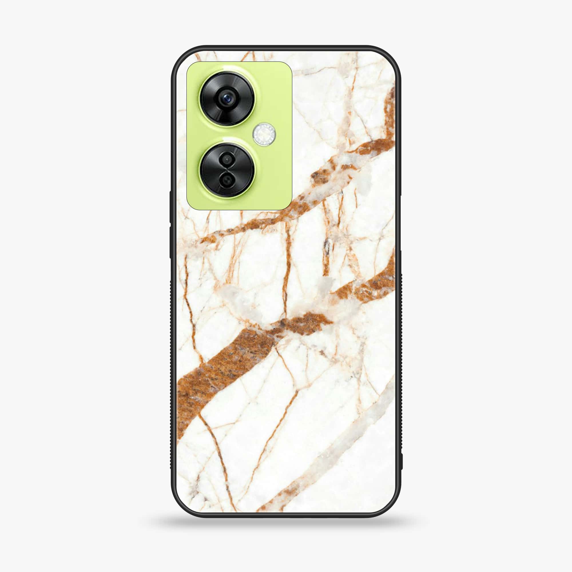 OnePlus Nord CE 3 Lite - White Marble Series - Premium Printed soft Bumper shock Proof Case