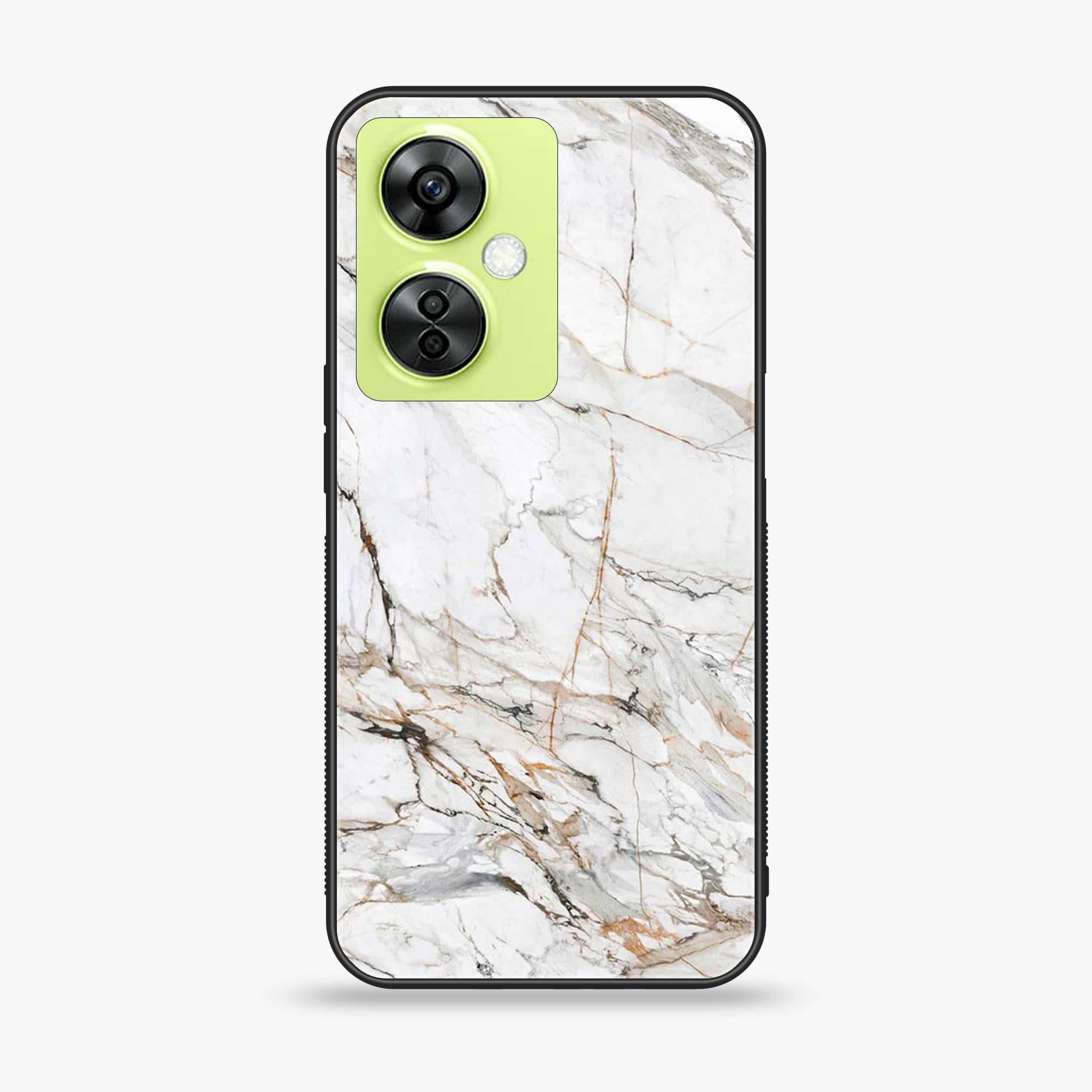 OnePlus Nord CE 3 Lite - White Marble Series - Premium Printed soft Bumper shock Proof Case