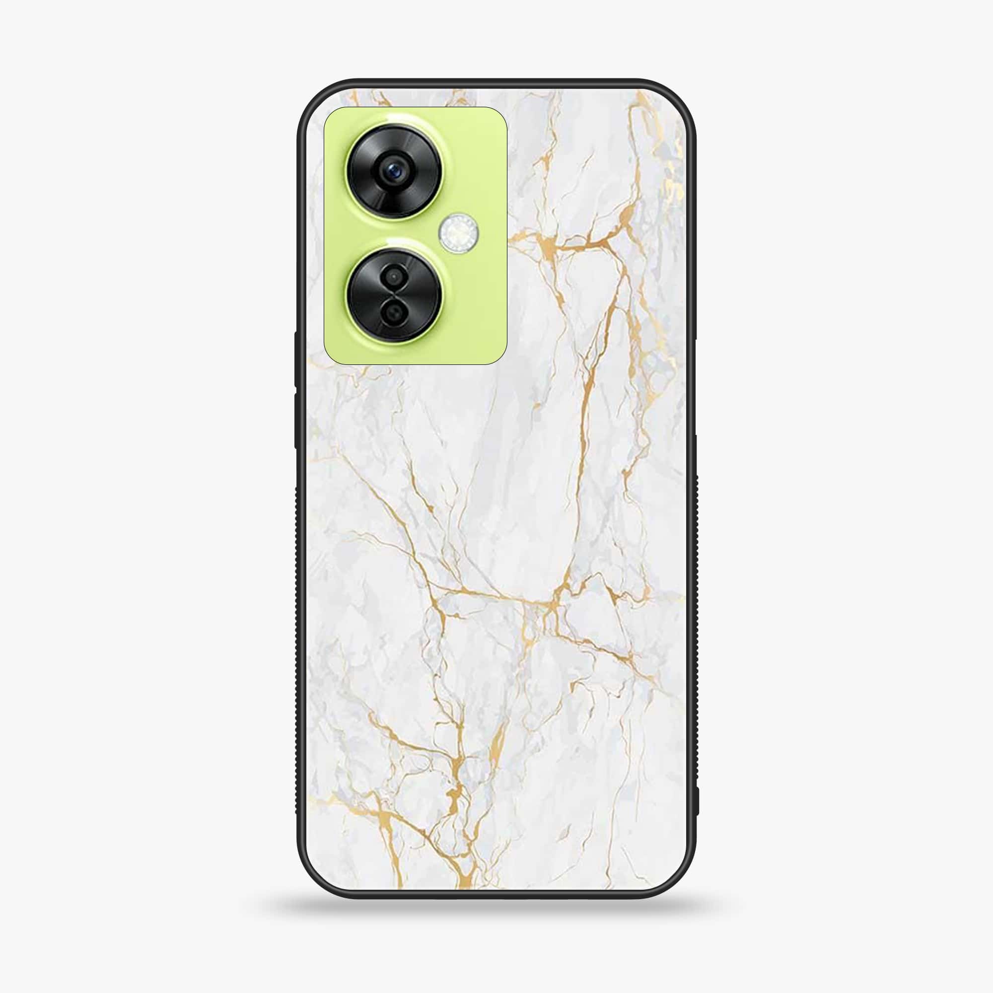 OnePlus Nord CE 3 Lite - White Marble Series - Premium Printed soft Bumper shock Proof Case