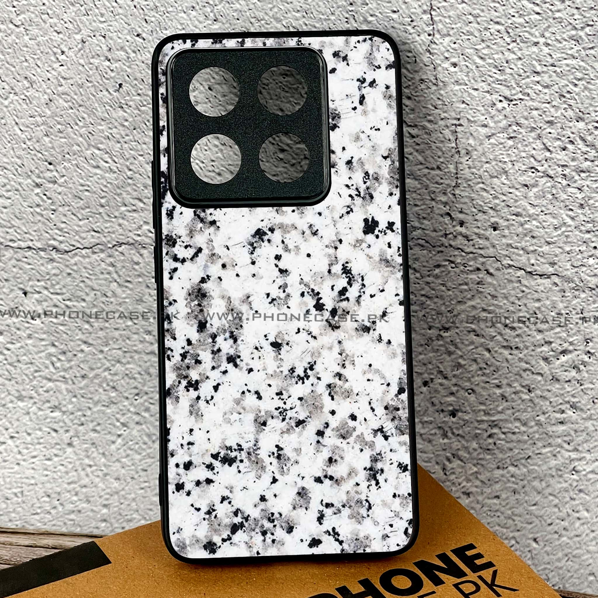 Xiaomi 14T Pro - White Marble series - Premium Printed Glass soft Bumper shock Proof Case