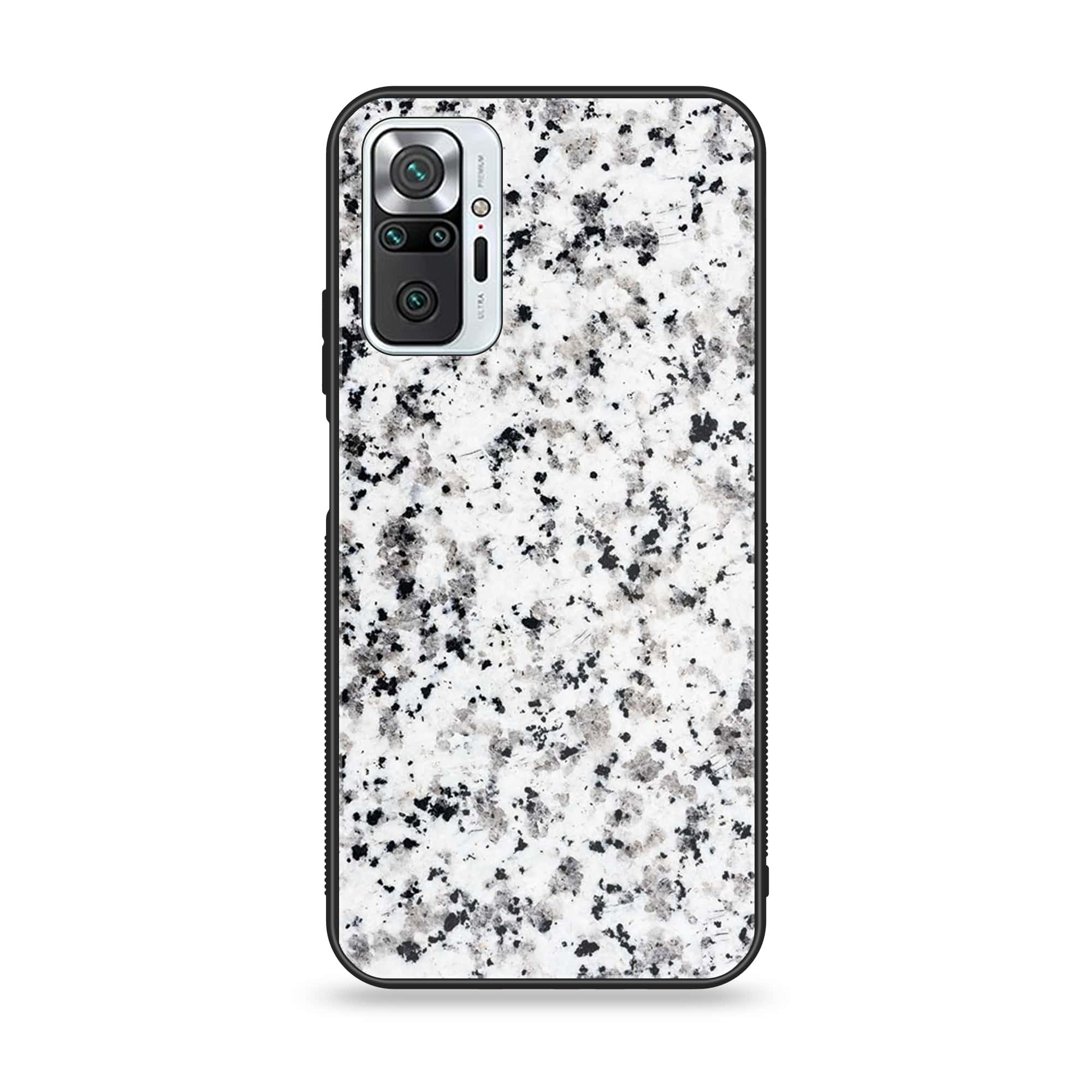 Xiaomi Redmi Note 10 Pro - White Marble Series - Premium Printed Glass soft Bumper shock Proof Case