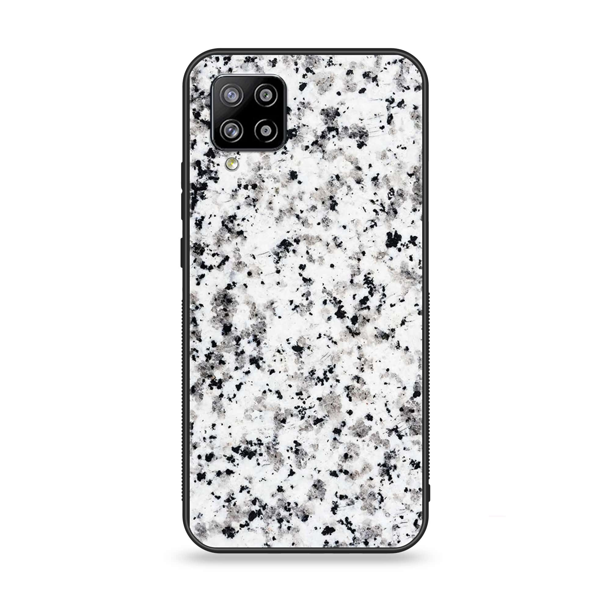 Samsung Galaxy A42 5G - White Marble Series - Premium Printed Glass soft Bumper shock Proof Case