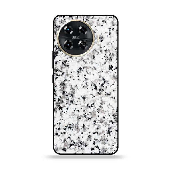 Tecno Spark 20 pro plus - White Marble  Design 9 - Premium Metal Printed soft Bumper shock Proof Case CS-30013