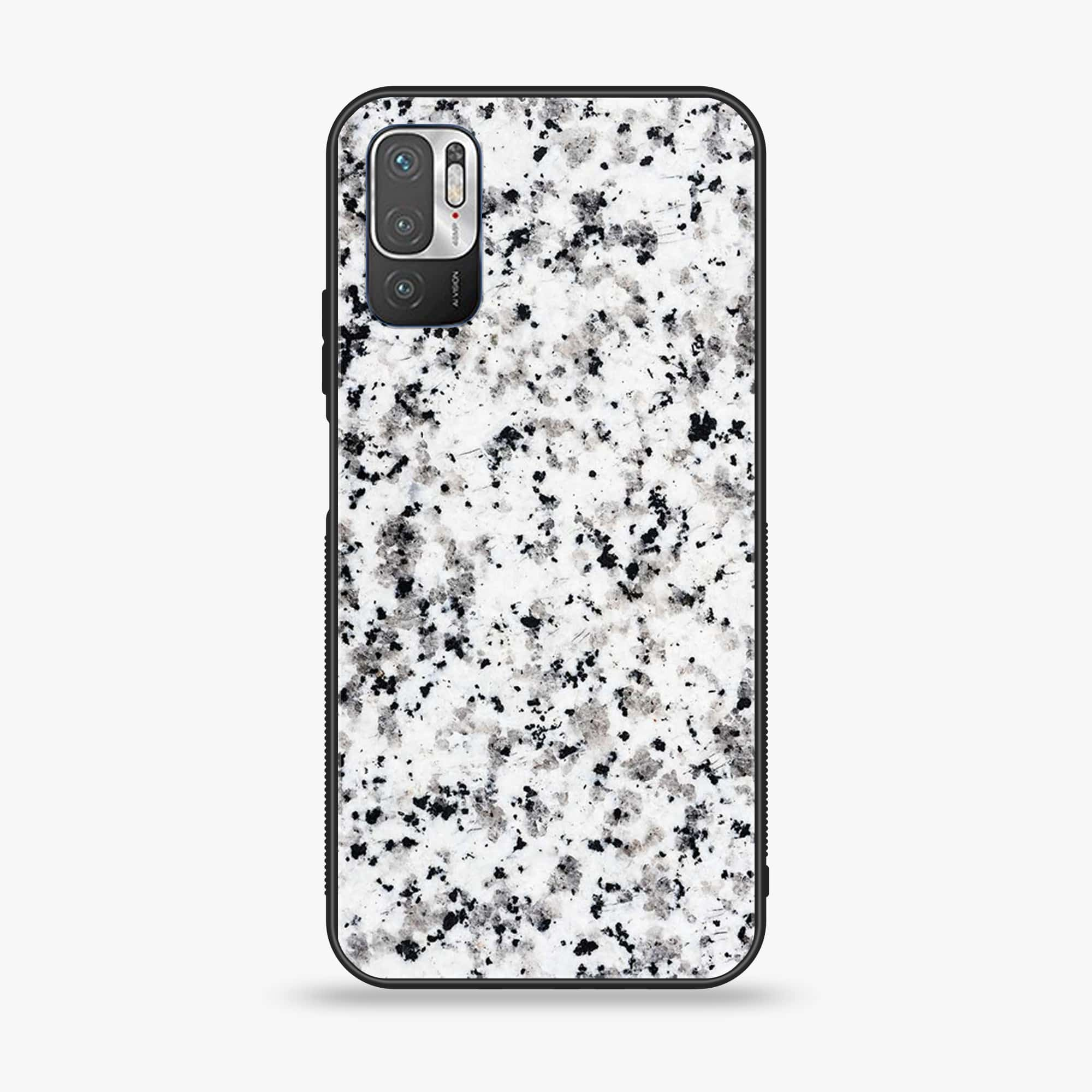 Xiaomi Redmi Note 10 5G - White Marble Series - Premium Printed Glass soft Bumper shock Proof Case