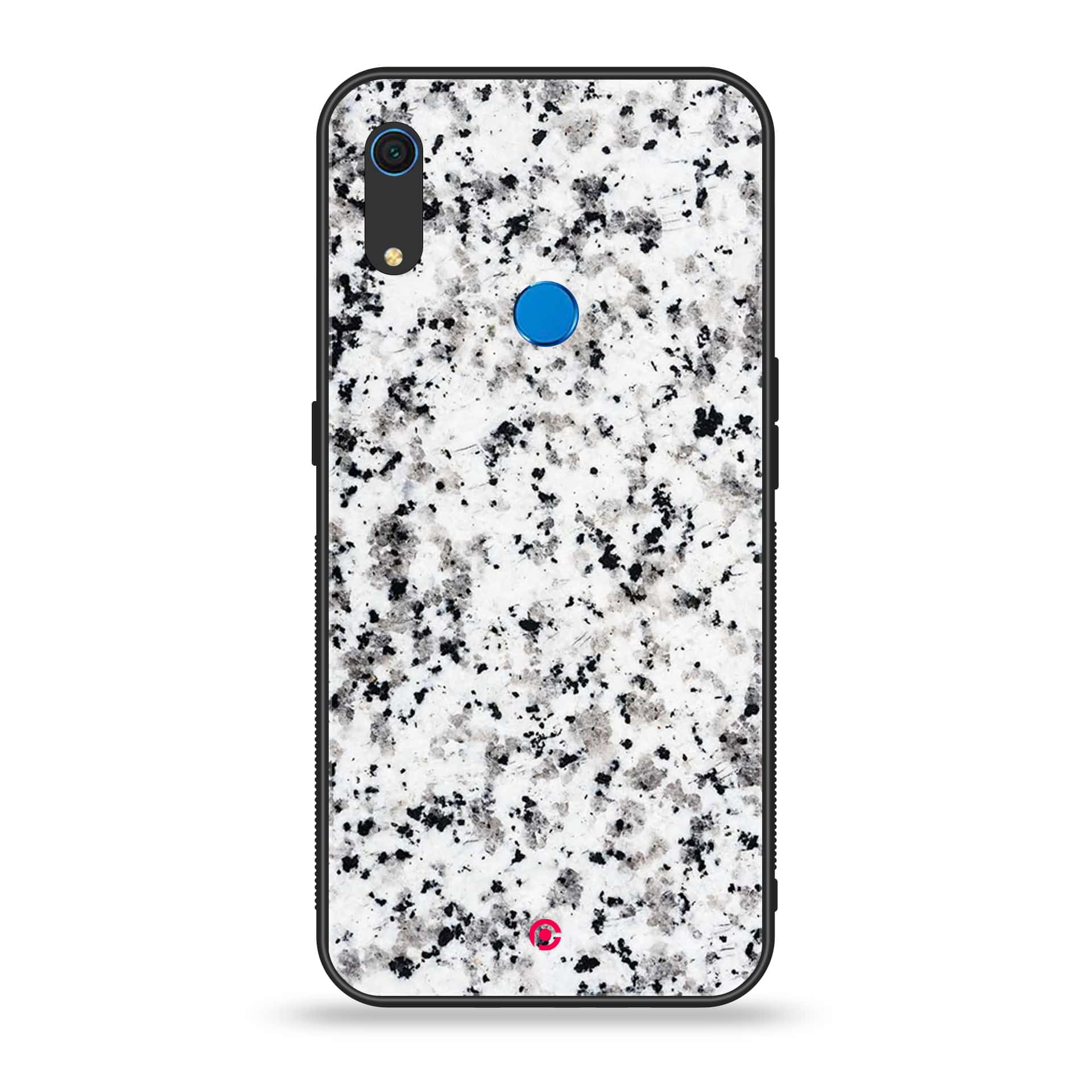 Huawei Y6s - White Marble Series - Premium Printed Metal soft Bumper shock Proof Case