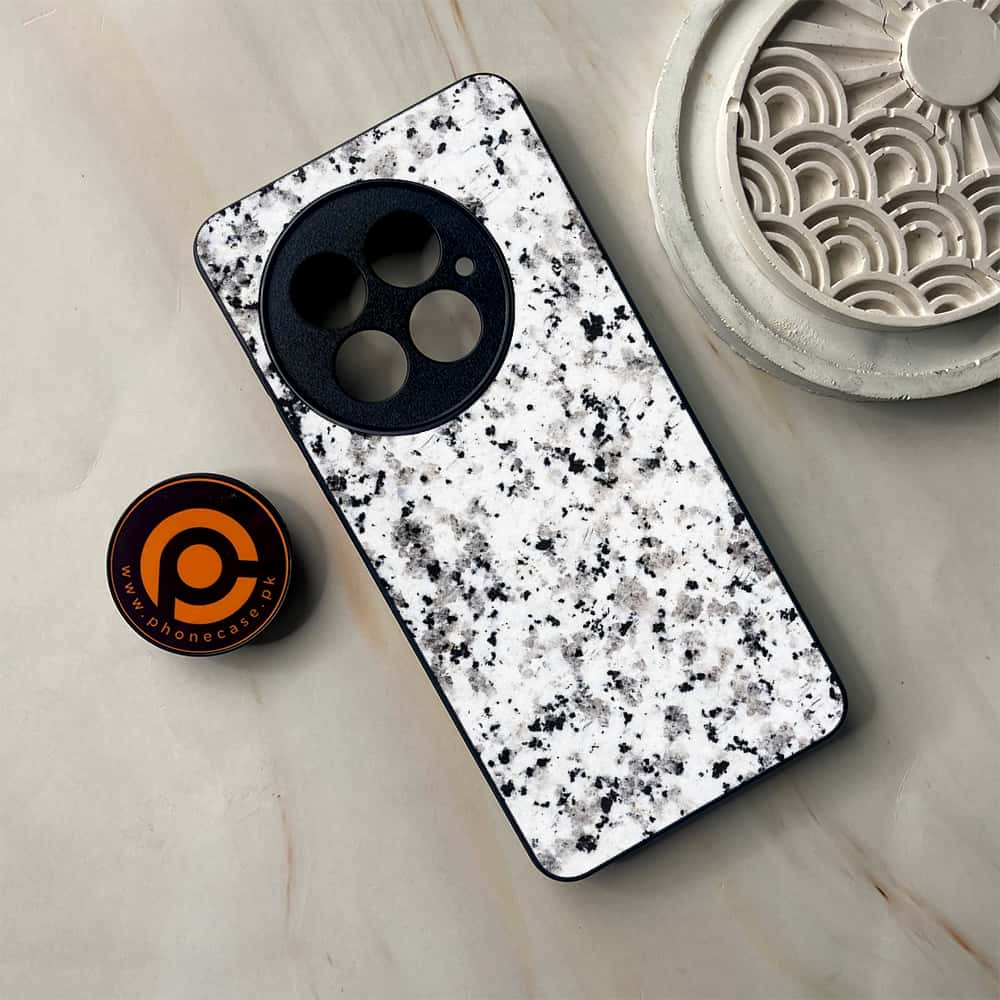 OnePlus 13 - White Marble Series - Premium Metal Printed soft Bumper shock Proof Case