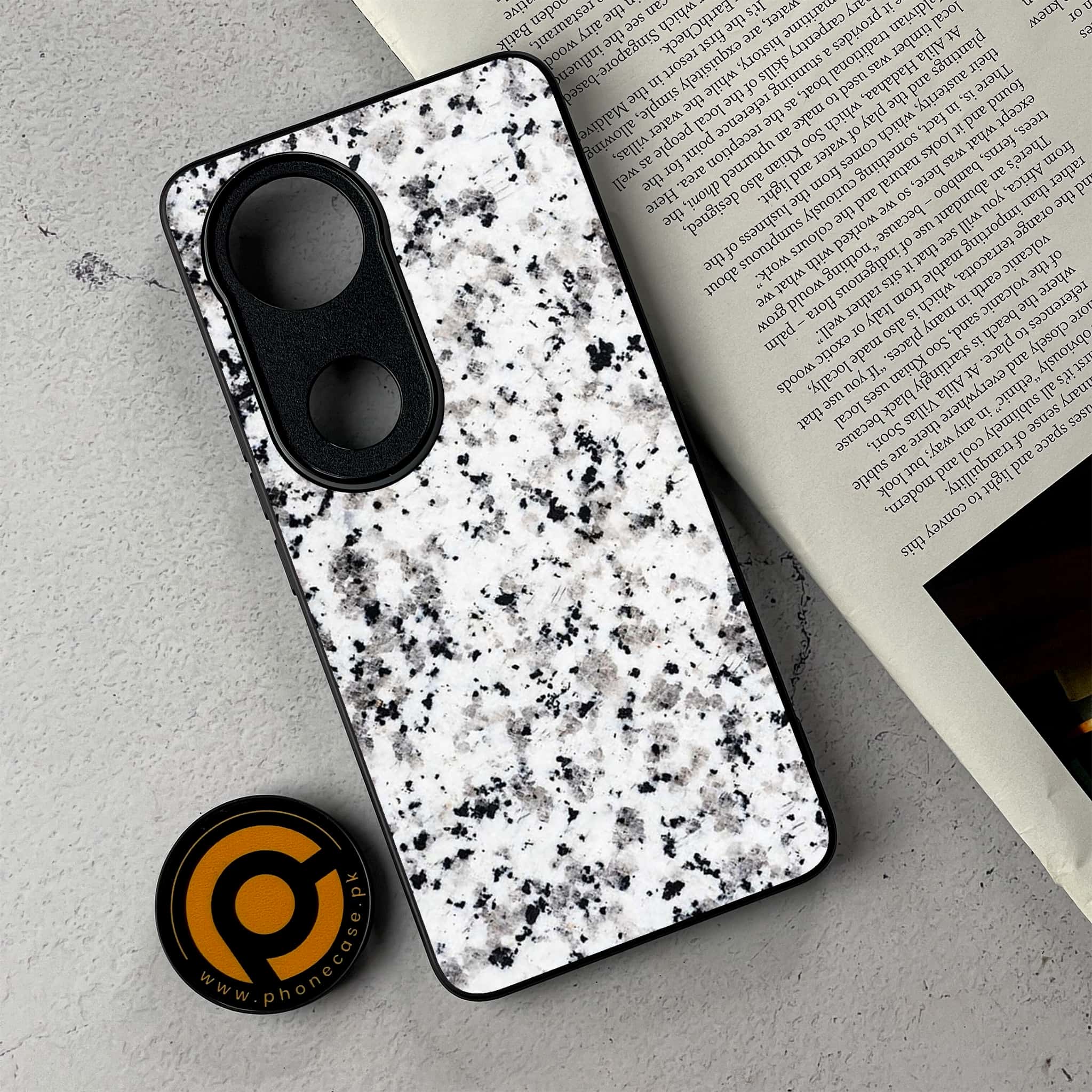 Vivo V50 -  White Marble series - Premium Metal Printed Soft Bumper Shockproof Case