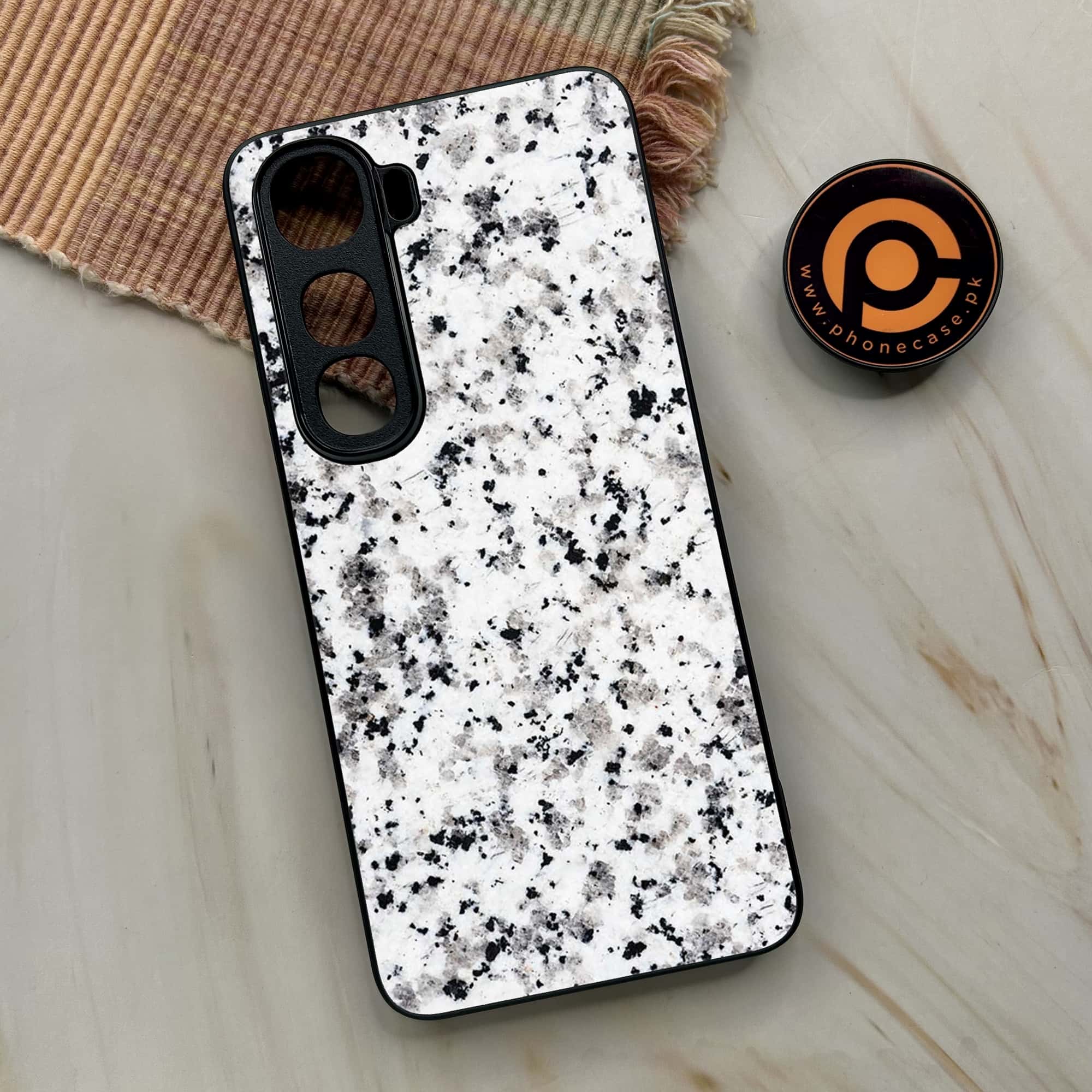 Vivo Y400 - White Marble series - Premium Metal Printed soft Bumper shock Proof Case