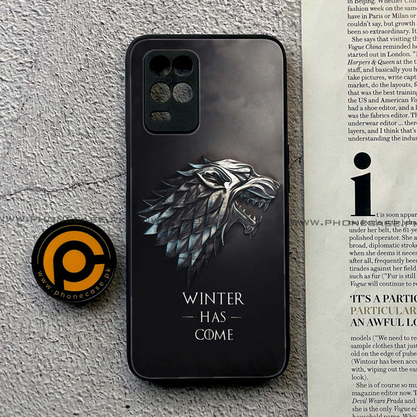 Realme Narzo 30 5G - Winter Has Come GOT -  Premium Printed Metal soft Bumper shock Proof Case