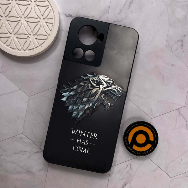 OnePlus 10R - Winter Has Come GOT - Premium Metal Printed soft Bumper shock Proof Case