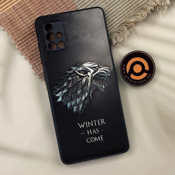 Samsung Galaxy A71 - Winter Has Come GOT - Premium Metal Printed soft Bumper shock Proof Case