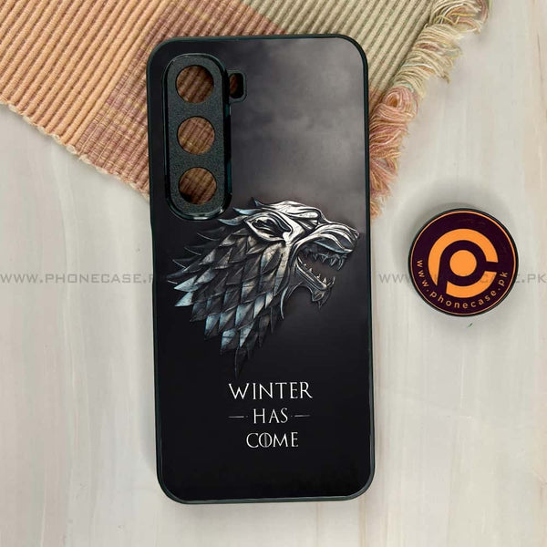 Infinix Hot 60i - Winter Has Come GOT  - Premium Metal Printed soft Bumper shock Proof Case