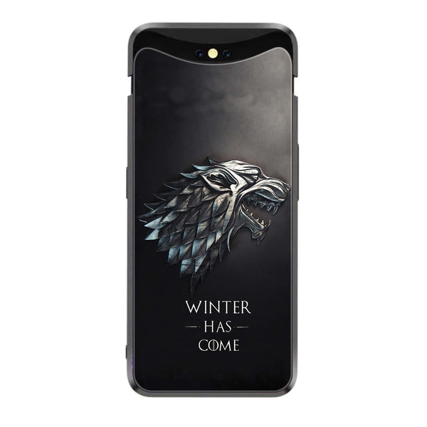 Oppo Find X - Winter Has Come GOT -  Premium Printed Metal soft Bumper shock Proof Case